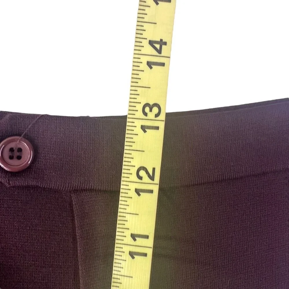 Vintage 70s Dark Brown High Rise Wide Leg Medium Tall - Picture 5 of 9